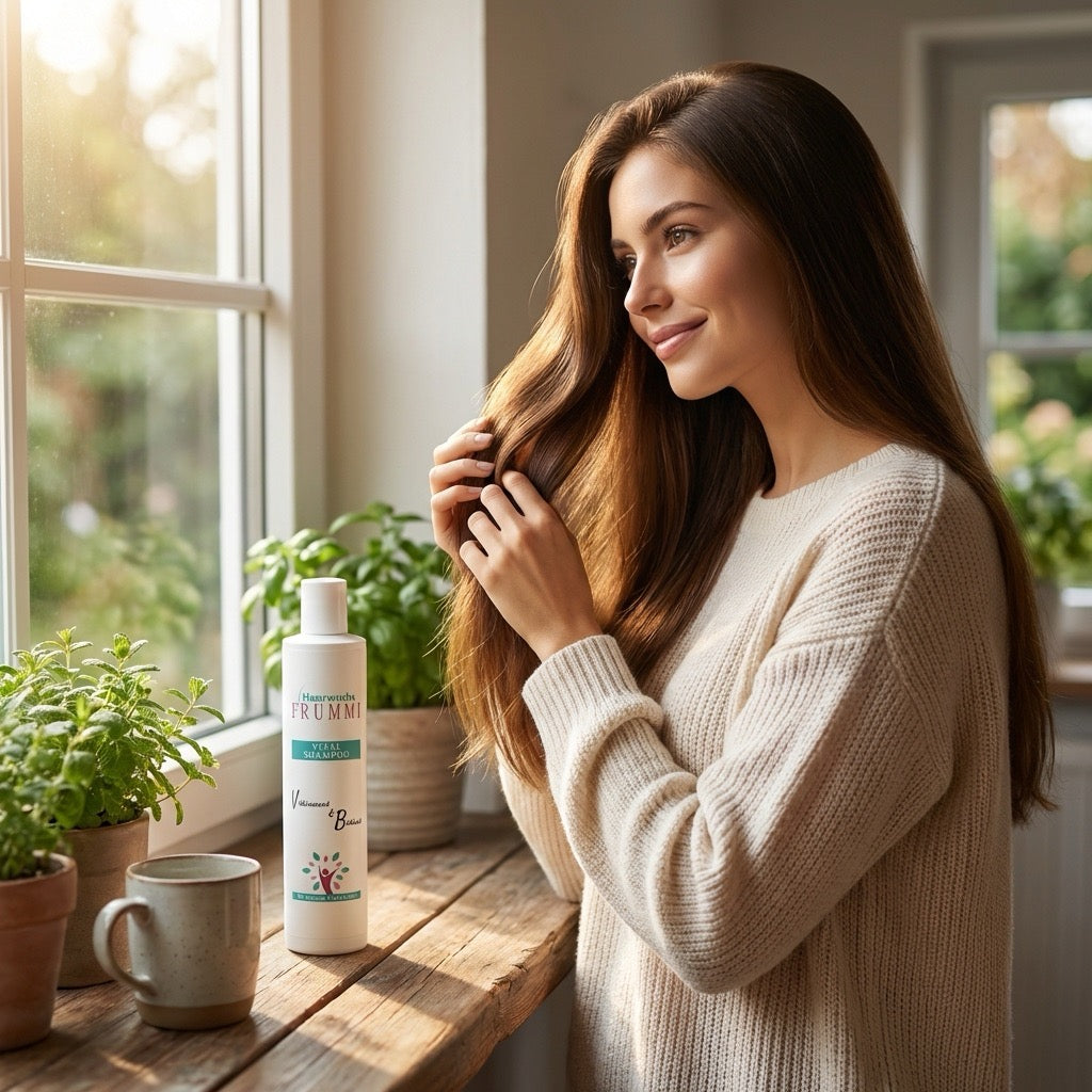 Frummi Vital Shampoo mit Grünem Tee und Koffein | Vitalisierend belebend