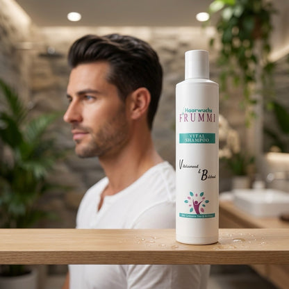 Frummi Vital Shampoo mit Grünem Tee und Koffein 200 ml | Vitalisierend  belebend
