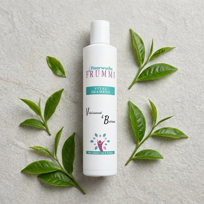 Frummi Vital Shampoo mit Grünem Tee und Koffein 200 ml | Vitalisierend  belebend