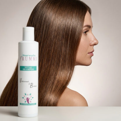 Frummi Vital Shampoo mit Grünem Tee und Koffein 200 ml | Vitalisierend  belebend