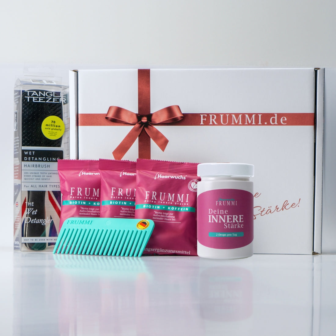 Frummi - 90 Days | 180 Drops & Tangle Teezer Wet + Hair tie 